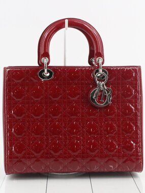 Lady Dior Cannage Enamel Two-Way